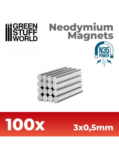 Aimants super puissants - N50 - 5x2 mm - 50 pièces - Néodyme