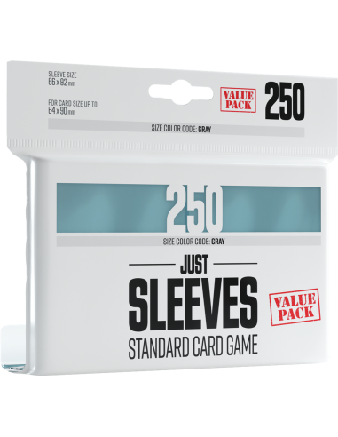 GG : 250 JUST SLEEVES - VALUE PACK CLEAR