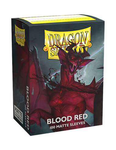 100 DRAGON SHIELD MATTE : BLOOD RED