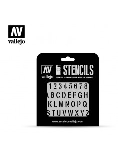 Vallejo Pochoir Stamp Font